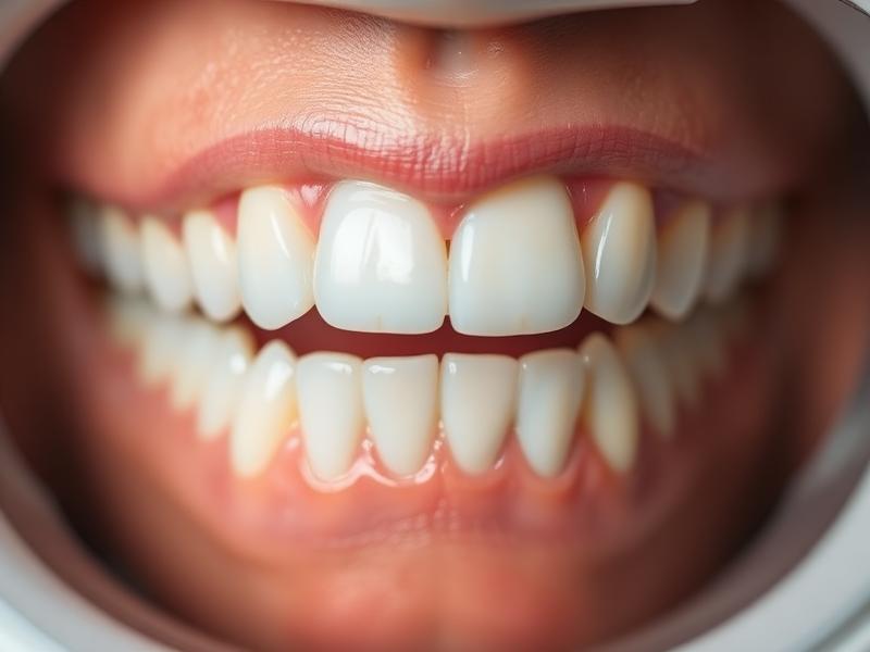 Before: Demo visual representing a natural-looking dental restoration result